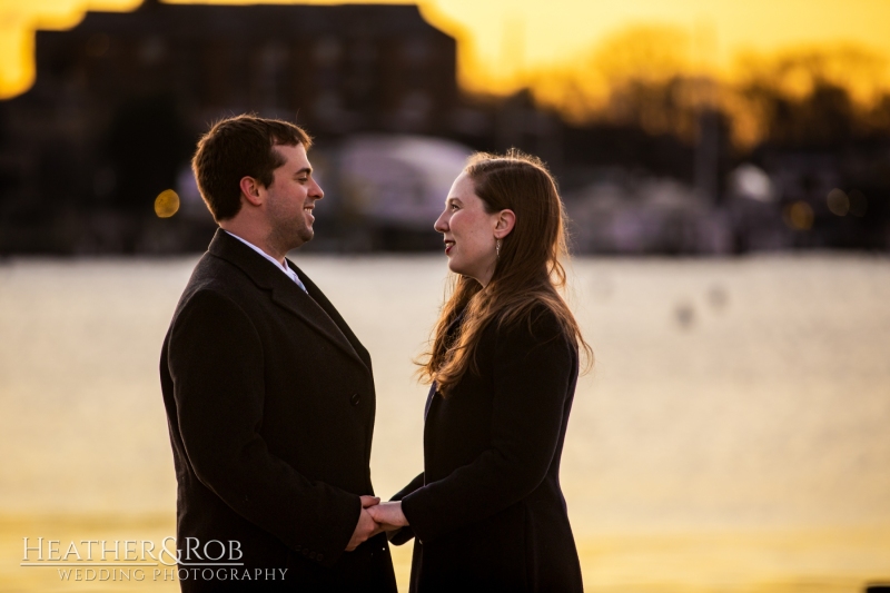 Annapolis Sunsrise Engagement Photos by Heather & Rob Wedding Photography