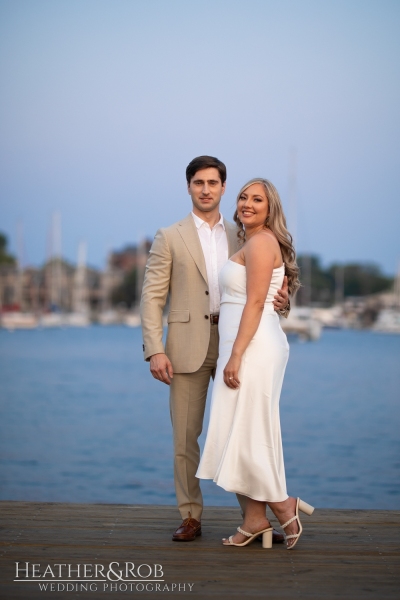 Annapolis Sunset Engagement Photos by Heather & Rob Wedding Photography