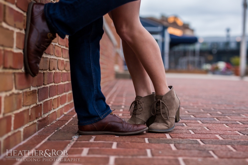 Sunrise engagement session in Fells Point