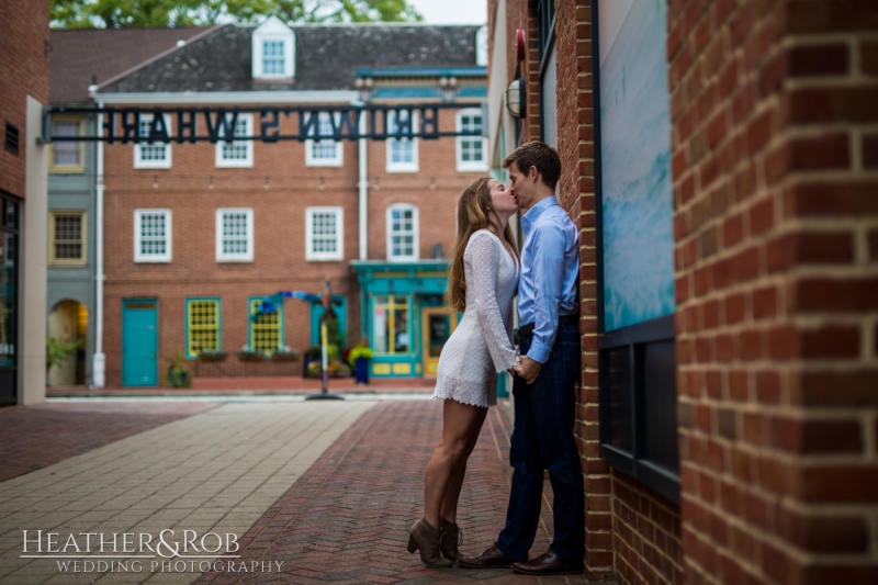 Sunrise engagement session in Fells Point