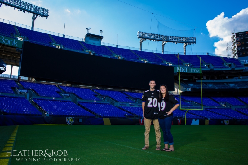 Engagement Session at Ravens Stadium