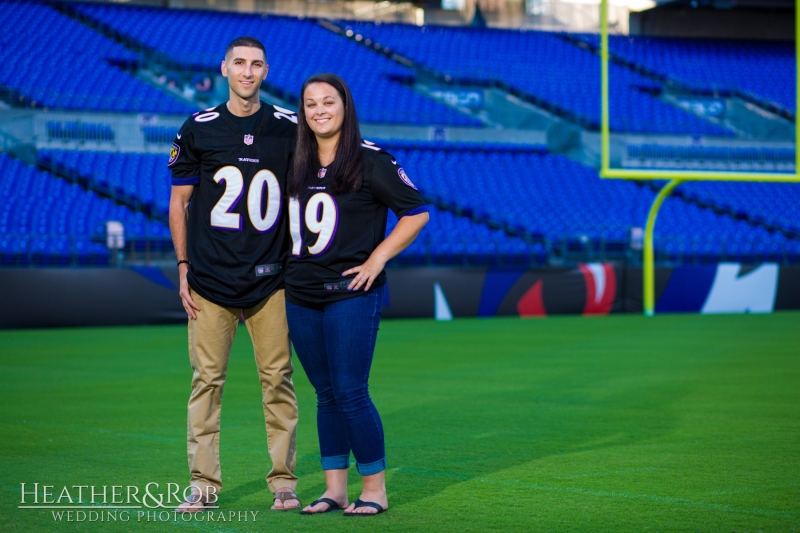 Engagement Session at Ravens Stadium