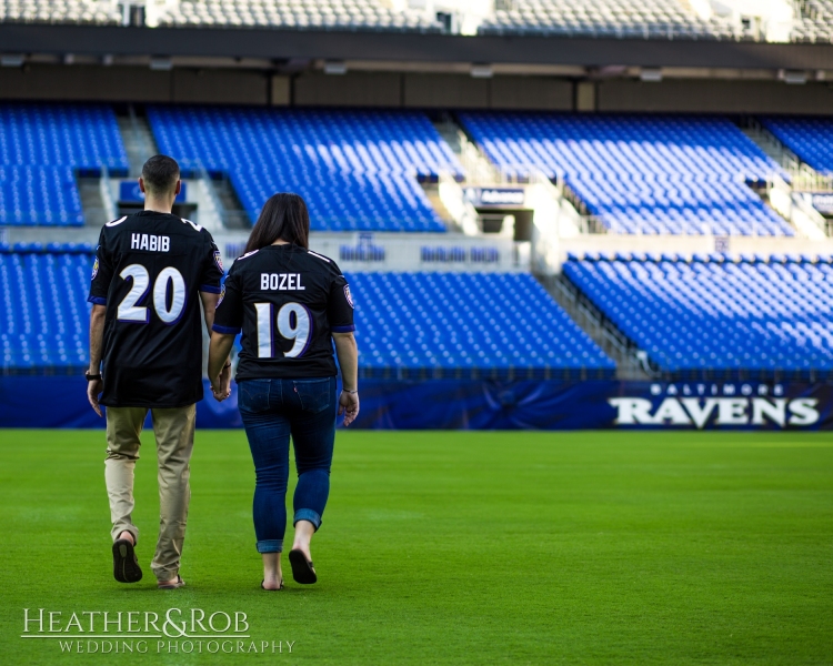 Engagement Session at Ravens Stadium