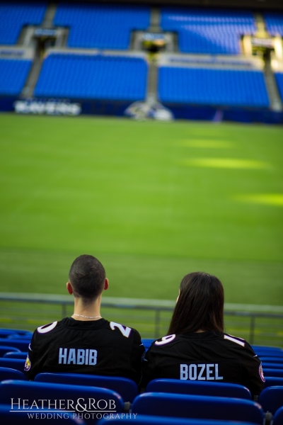 Engagement Session at Ravens Stadium