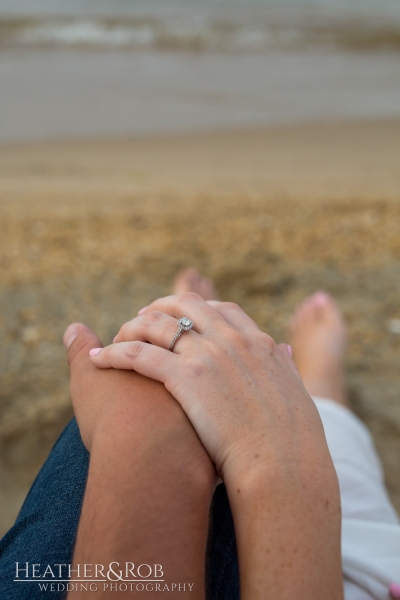 Beach Engagement Photos by Heather & Rob Wedding Photography