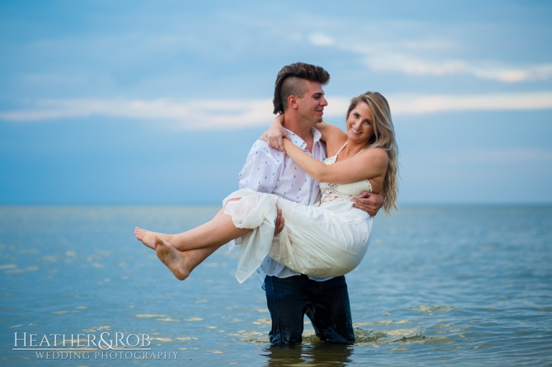 Beach Engagement Photos by Heather & Rob Wedding Photography