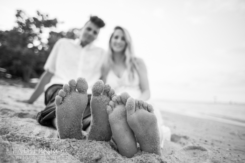 Beach Engagement Photos by Heather & Rob Wedding Photography