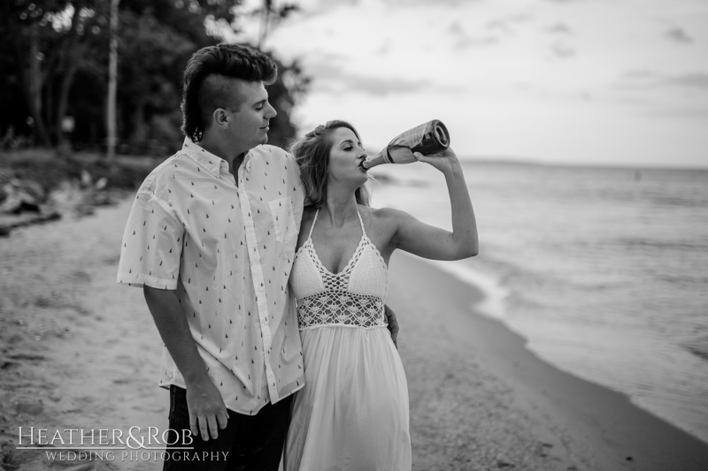 Beach Engagement Photos by Heather & Rob Wedding Photography