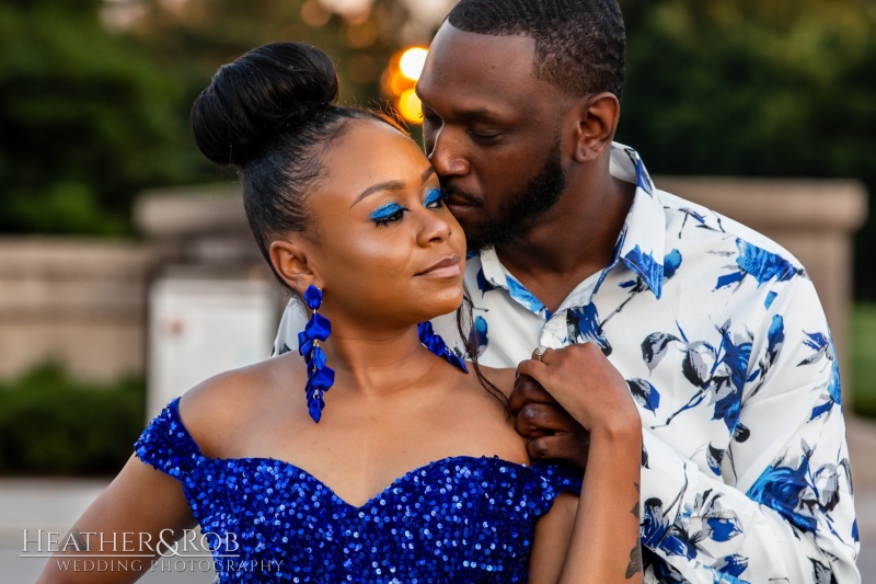 Ebony & Jahi's sunrise engagement session on the National Mall