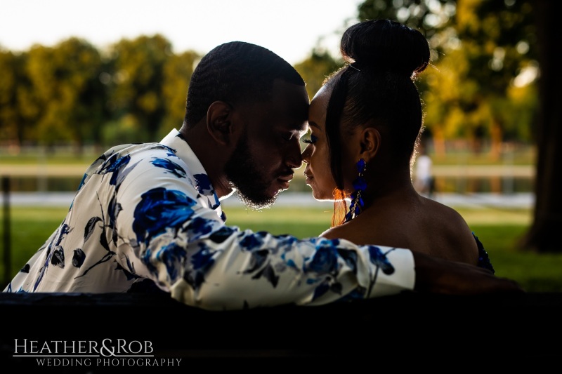 Ebony & Jahi's sunrise engagement session on the National Mall