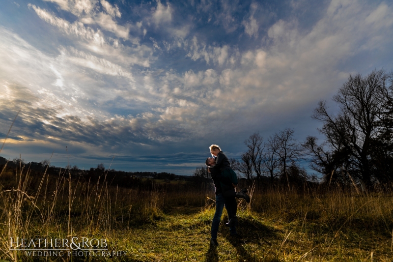 Engagemnt Photos at the Howard County Conservancy by Heather & Rob Wedding Photography