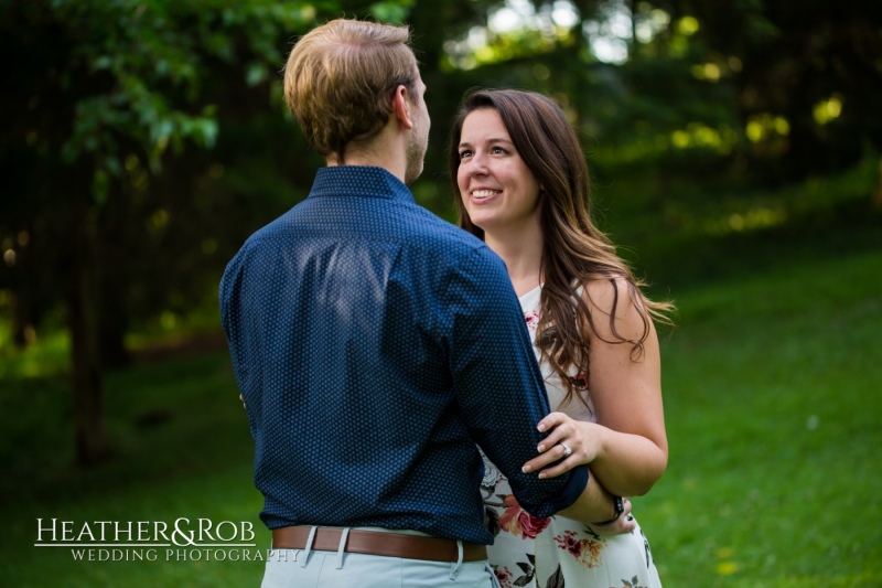 Engagemnt Photos at the Howard County Conservancy by Heather & Rob Wedding Photography